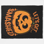 Laten we de tipsy Halloween Jack-O'-Lantern kapot  Fleece Deken (Voorkant (Horizontaal))