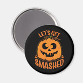Laten we de tipsy Halloween Jack-O'-Lantern kapot Magneet (Voorkant / Achterkant)