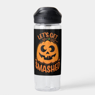Laten we de tipsy Halloween Jack-O'-Lantern kapot  Waterfles
