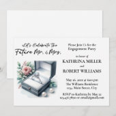 Laten we de toekomst vieren Mr & Mrs, Verloving Kaart (Voorkant / Achterkant)