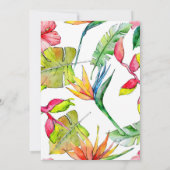 Laten we de tropische roep van de Bridal van de Fl Kaart (Achterkant)