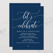 Laten we de trouwvlucht vieren Uitnodiging voor fe (Voorkant / Achterkant)