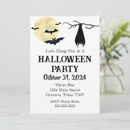 Laten we de uitnodiging ophangen (Staand voorkant)