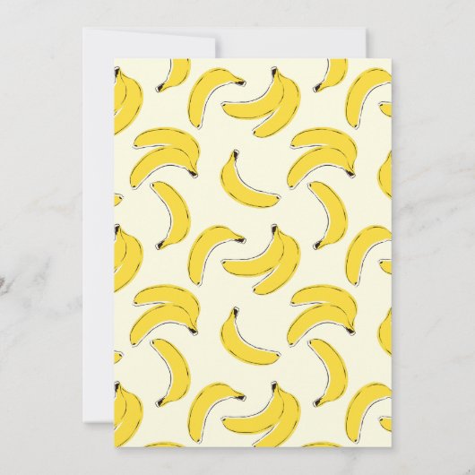 Laten we de uitnodiging van Bananas van Birthday b (Achterkant)