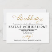 Laten we de uitnodiging van Birthday vieren (Voorkant)