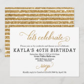 Laten we de uitnodiging van Birthday vieren (Voorkant / Achterkant)