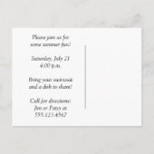 Laten we de uitnodiging van Boston Terrier Party v (Achterkant)