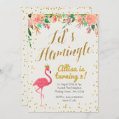 Laten we de uitnodiging van de Birthday in Flaming (Voorkant / Achterkant)