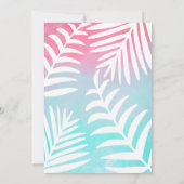 Laten we de uitnodiging van de Birthday-partij vie (Achterkant)