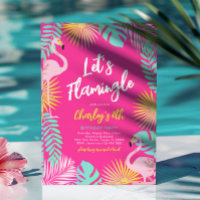 Laten we de uitnodiging van de Flamingle Party afs