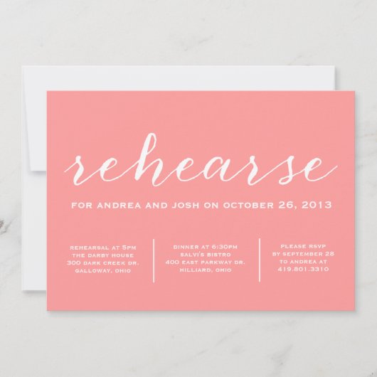 Laten we de Uitnodiging van de Kalligrafie van de  (Voorkant)