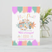 Laten we de uitnodiging van de Kunst van de Verjaa (Staand voorkant)