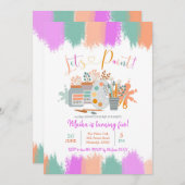 Laten we de uitnodiging van de Kunst van de Verjaa (Voorkant / Achterkant)