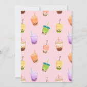 Laten we de uitnodiging van de Par-Tea Bubble van  (Achterkant)