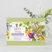 Laten we de uitnodiging van de Soup Party hebben (Staand voorkant)