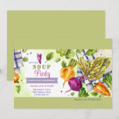 Laten we de uitnodiging van de Soup Party hebben (Voorkant / Achterkant)