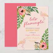 Laten we de uitnodiging van de Tropische Partij va (Voorkant / Achterkant)