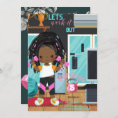 Laten we de uitnodiging van de verjaardag uitwerke (Voorkant / Achterkant)