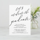 Laten we de uitnodiging van het Afstuderen Afstude (Staand voorkant)