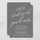 Laten we de uitnodiging van het Afstuderen Afstude (Voorkant / Achterkant)