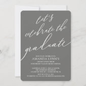 Laten we de uitnodiging van het Afstuderen Afstude (Voorkant)