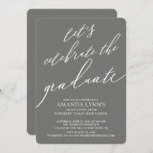 Laten we de uitnodiging van het Afstuderen Afstude