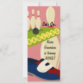 Laten we de uitnodiging van vanavond aan Bowling g (Voorkant)