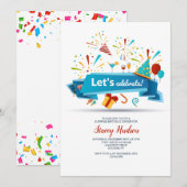 Laten we de uitnodiging vieren (Voorkant / Achterkant)