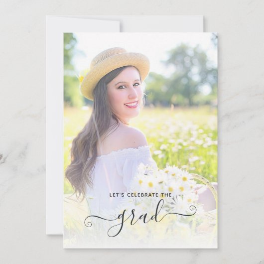 Laten we de uitnodiging voor Afstuderen foto's vie (Voorkant)