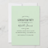 Laten we de uitnodiging voor Afstuderen foto's vie (Achterkant)