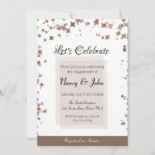 Laten we de uitnodiging voor een verlovingsfeest v (Voorkant)