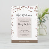 Laten we de uitnodiging voor een verlovingsfeest v (Staand voorkant)