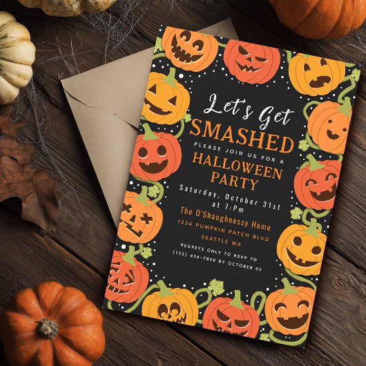 Laten we de uitnodiging voor een volwassen Hallowe