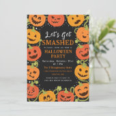 Laten we de uitnodiging voor een volwassen Hallowe (Staand voorkant)