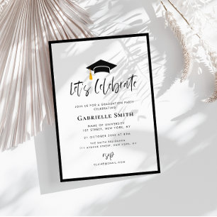 Laten we de uitnodiging voor het afstuderen vieren