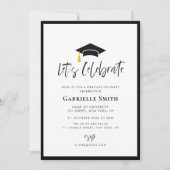 Laten we de uitnodiging voor het afstuderen vieren (Voorkant)