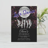 Laten we de uitnodiging voor het verjaardagsfeestj (Staand voorkant)