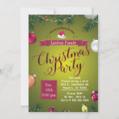 Laten we de uitnodiging voor kerstfeest vieren (Voorkant)