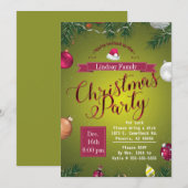 Laten we de uitnodiging voor kerstfeest vieren (Voorkant / Achterkant)