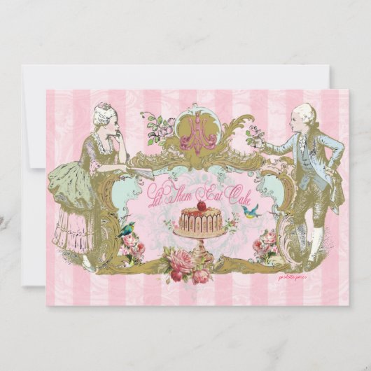 Laten we de uitnodigingen van de Cake-partij opkna (Voorkant)