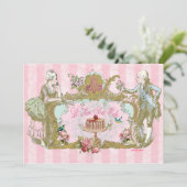 Laten we de uitnodigingen van de Cake-partij opkna (Staand voorkant)