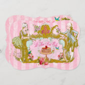 Laten we de uitnodigingen van de Cake-partij opkna (Voorkant / Achterkant)