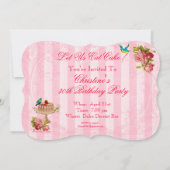 Laten we de uitnodigingen van de Cake-partij opkna (Achterkant)