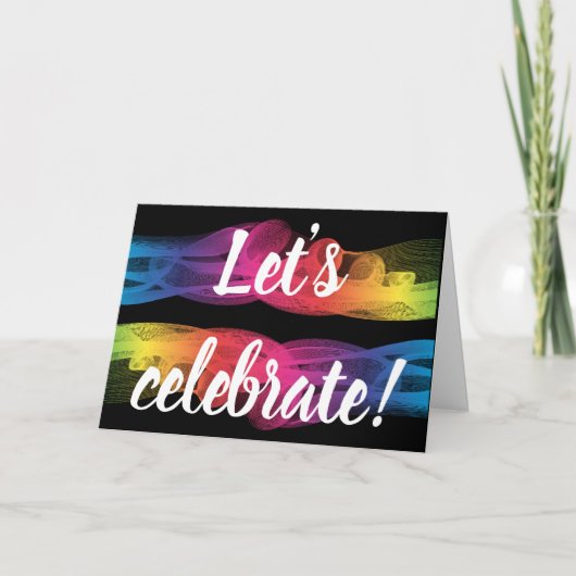 Laten we de uitnodigingskaart vieren (Voorkant)