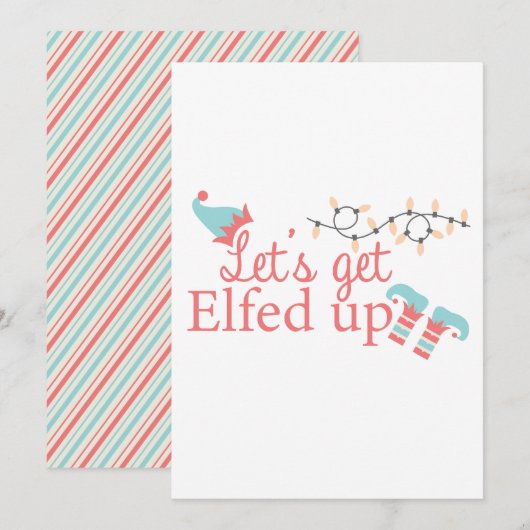 Laten we de vakantiepas in de gaten houden feestdagenkaart (Voorkant / Achterkant)