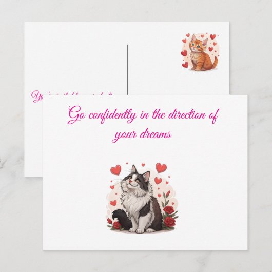 Laten we de verbazingwekkende prestatie van briefkaart (Voorkant / Achterkant)