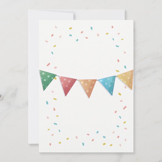 Laten we de verjaardag van de kat vieren kaart (Achterkant)