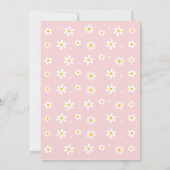 Laten we de verjaardag van de retro-daisy regenboo kaart (Achterkant)