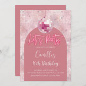 Laten we de verjaardag van Disco Ball vieren Kaart (Voorkant / Achterkant)