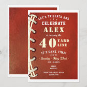 Laten we de verjaardag van het Football vieren Kaart (Voorkant / Achterkant)